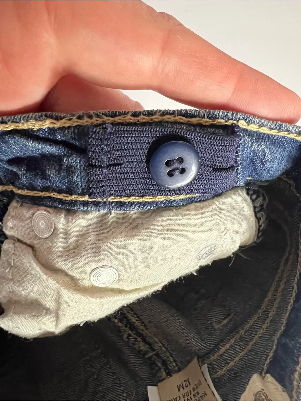 Old Navy & Ruff Hewn Lot of 2 Pairs of Baby Girl Denim Jeans 12 months New